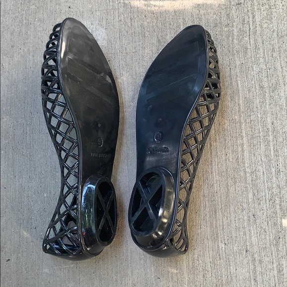 American Apparel Lattice jelly sandal black NEW! - Picture 4 of 4